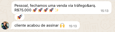 Depoimento cliente (print)
