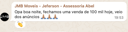 Depoimento cliente 2 (print)